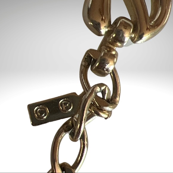 Monet Whirlaire Necklace Chunky Gold Tone with Whirled Links - Picture 6 of 10